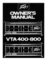 Peavey VTA-400 Owner'S Manual предпросмотр