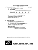 Preview for 4 page of Peavey VTA-400 Owner'S Manual