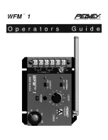 Preview for 1 page of Peavey WFM 1 Operator'S Manual