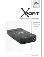 Предварительный просмотр 1 страницы Peavey Xport Operating Manual