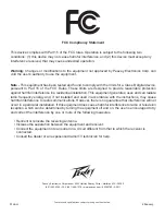 Предварительный просмотр 7 страницы Peavey Xport Operating Manual