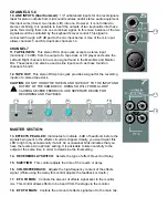 Предварительный просмотр 5 страницы Peavey XR 600F Owner'S Manual