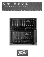 Peavey XR 680E Operating Manual preview