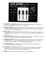 Предварительный просмотр 12 страницы Peavey XR 886 Owner'S Manual