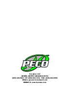 Предварительный просмотр 21 страницы Peco 39621223-28 Operator'S Manual