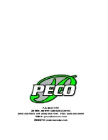 Preview for 46 page of Peco PECO BRUSH BLAZER TBB-3000 Owner'S Manual