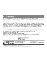 Предварительный просмотр 24 страницы Peco WavePRO K2500-001 Operating Manual