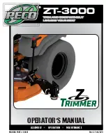 Peco Z-trimmer ZT-3000 Operator'S Manual предпросмотр