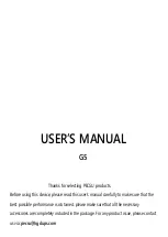 PECSU G5 User Manual preview
