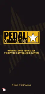 PEDAL COMMANDER PC17-BT Installation Manual preview