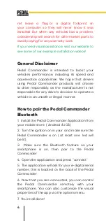 Предварительный просмотр 6 страницы PEDAL COMMANDER PC17-BT Installation Manual