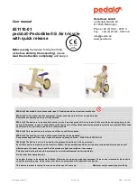 Предварительный просмотр 3 страницы pedalo Pedo-Bike S Air User Manual