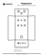 Предварительный просмотр 5 страницы PedalPCB Hyped Fuzz Manual