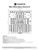 Preview for 1 page of PedalPCB Mini Heterodyne Receiver Quick Start Manual