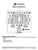 Preview for 1 page of PedalPCB Sliver Overdrive Wiring Diagram