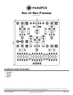 Preview for 1 page of PedalPCB Son of Ben Preamp Quick Start Manual