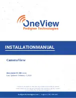 Pedigree Technologies OneView CameraView Installation Manual preview