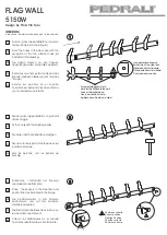 Pedrali FLAG WALL 5150W Instructions preview