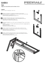 Preview for 1 page of Pedrali MATRIX TMA Instructions