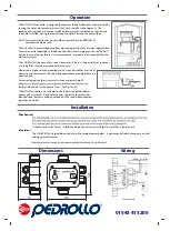 Preview for 2 page of PEDROLLO LOGICFLOW Quick Start Manual