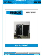 Peecker Sound JADSP1250 User Manual preview