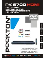 Preview for 1 page of PEEKTON PK6700 HDMI Manual