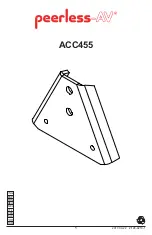 Preview for 1 page of peerless-AV ACC455 Manual