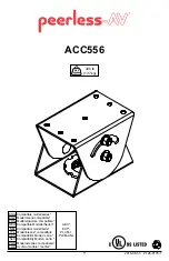 Preview for 1 page of peerless-AV ACC556 Manual