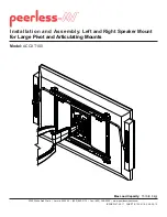 Preview for 1 page of peerless-AV ACCXT100 Installation And Assembly Manual