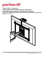 Предварительный просмотр 6 страницы peerless-AV ACCXT300 Installation And Assembly Manual