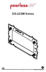 peerless-AV DS-LEDM Series Manual preview