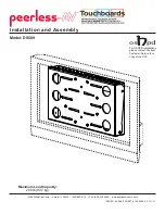 peerless-AV DS509 Installation And Assembly Manual preview