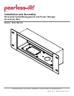 peerless-AV IBA3-W Installation And Assembly Manual preview