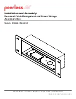 peerless-AV IBA3AC Installation And Assembly Manual preview