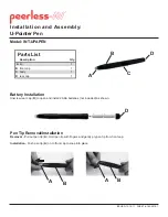 Preview for 1 page of peerless-AV INT-UPAPEN Installation And Assembly