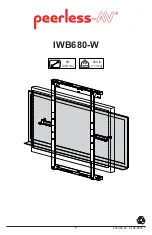 peerless-AV IWB680-W Manual предпросмотр