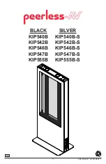 peerless-AV KIP540B Manual preview