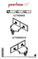 peerless-AV LCT620AD Assembly Instructions Manual preview