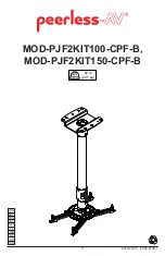 peerless-AV MOD-PJF2KIT100-CPF-B Installation Instructions Manual preview