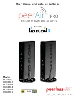 Preview for 1 page of peerless-AV PeerAir Pro HDS300 User Manual And Installation Manual