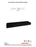 peerless-AV peerSound ADS100-T8 User Manual And Installation Manual preview