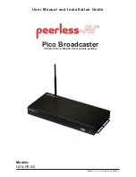 peerless-AV Pico Broadcaster HDS-PB100 User Manual And Installation Manual preview