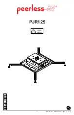 peerless-AV PJR125 Installation Instructions Manual preview