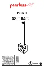 Preview for 1 page of peerless-AV PLCM-1 Manual