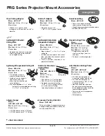 Предварительный просмотр 12 страницы peerless-AV PRG-1 Installation And Assembly Manual