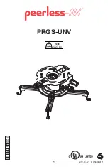 peerless-AV PRGS-UNV Manual preview