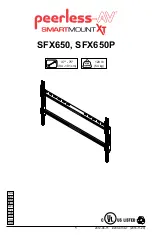 Preview for 1 page of peerless-AV SmartMount XT SFX650 Manual