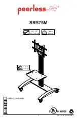 peerless-AV SR575M Manual preview