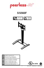 peerless-AV SS560F Manual preview