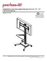 peerless-AV SS560G Installation And Assembly Manual preview